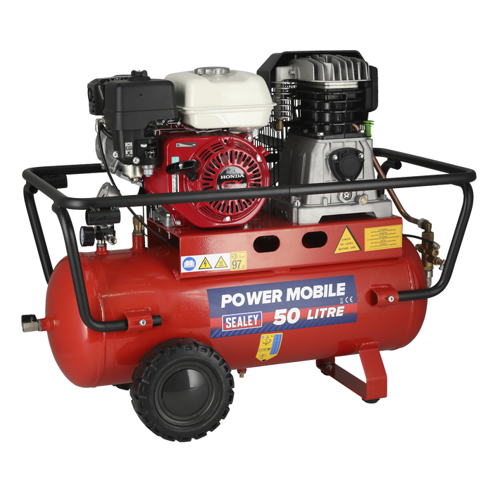 50L Belt Drive Air Compressor with Petrol Engine 5.5hp | SA5055
