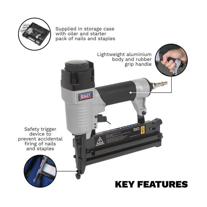 Air Nail/Staple Gun 10-50mm/10-40mm Capacity | SA792