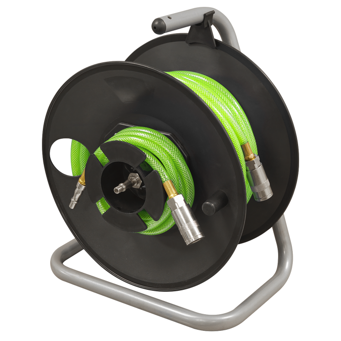20m Portable Manual Air Hose Reel 6mm ID | SA825