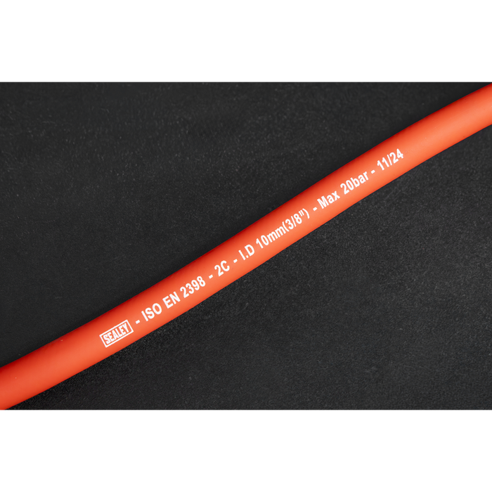 8m Retractable Rubber Air Hose with Steel Reel 10mm ID | SA84