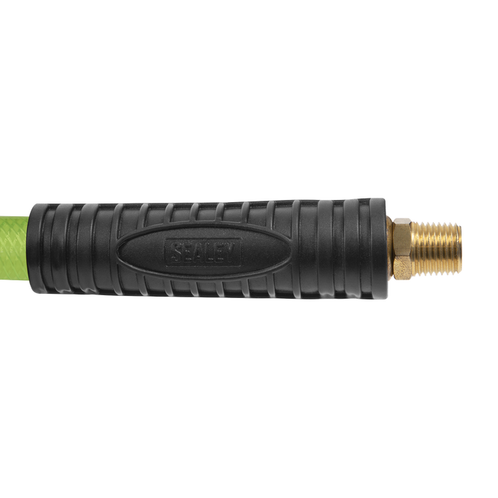 20m Retractable High-Visibility PVC Air Hose with Steel Reel 10mm ID | SA85HV