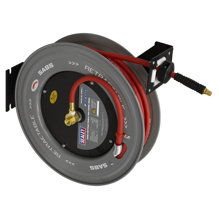 20m Retractable Rubber Air Hose with Steel Reel 10mm ID | SA85