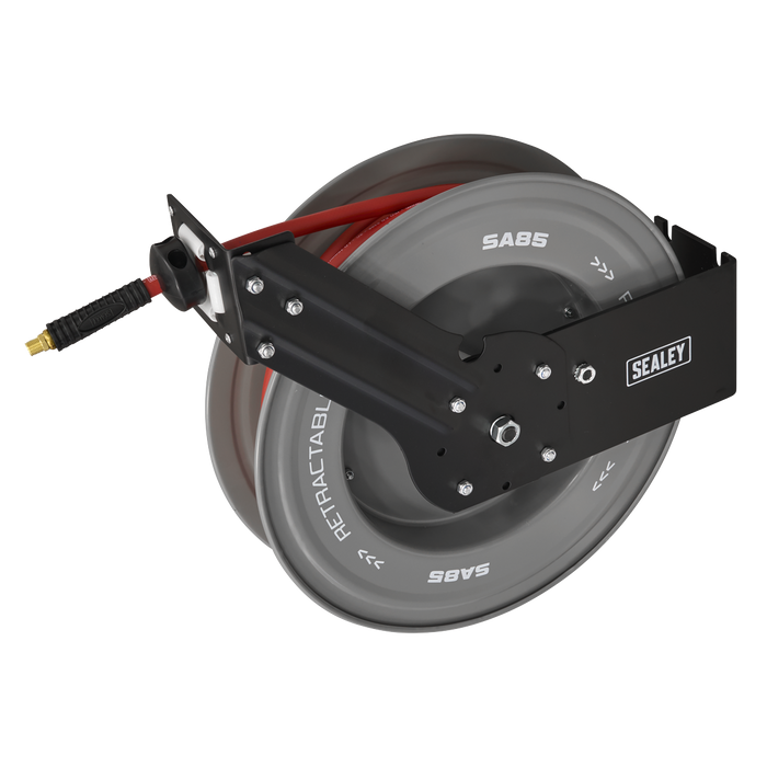 20m Retractable Rubber Air Hose with Steel Reel 10mm ID | SA85
