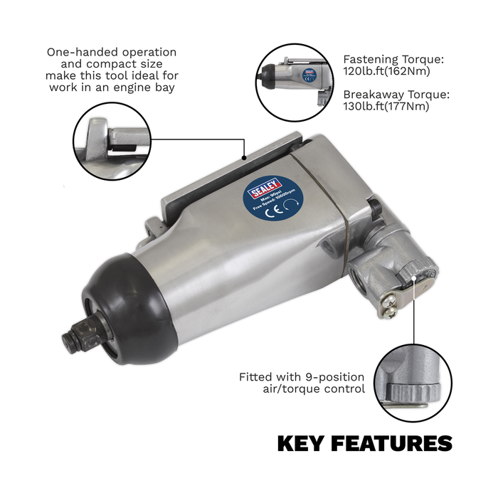 Butterfly Air Impact Wrench 3/8"Sq Drive | SA91