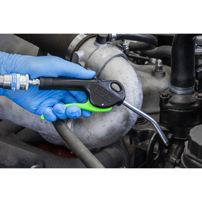 Premier Air Blow Gun with Angled Lance 100mm & 1/4"BSP Air Inlet | SA9230