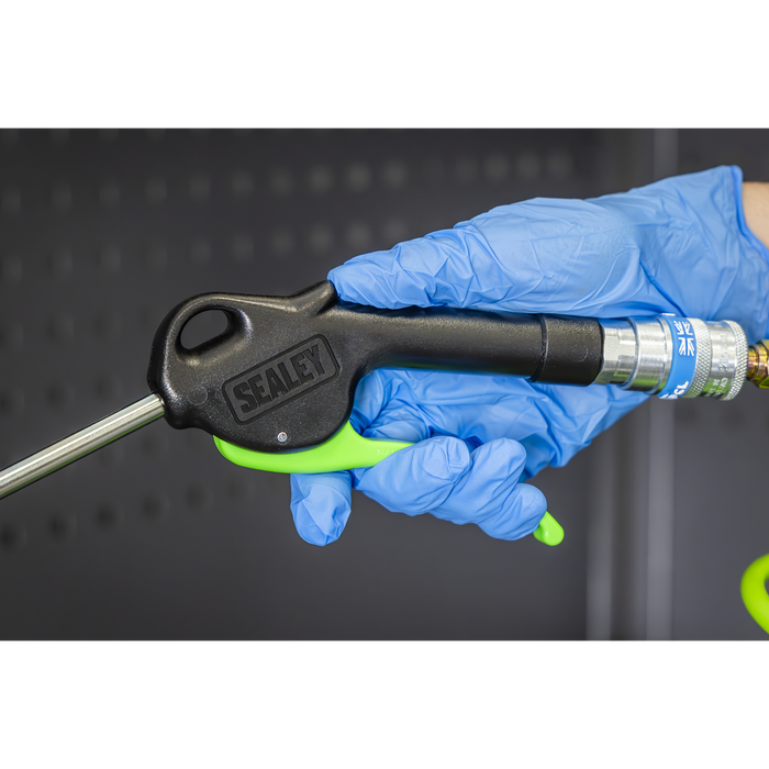 Air Blow Gun with Angled Lance 980 x 8mm 1/4"BSP Air Inlet | SA9233