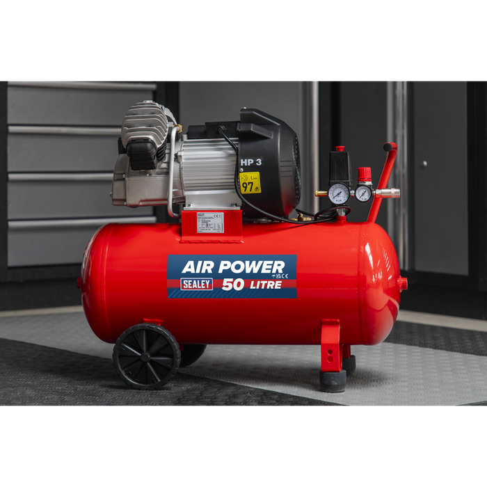 50L V-Twin Direct Drive Air Compressor 3hp | SAC05030