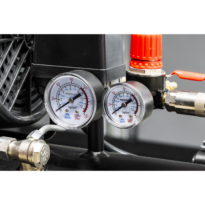 Air Compressor 100L V-Twin Oil Free Direct Drive 3hp | SAC10002
