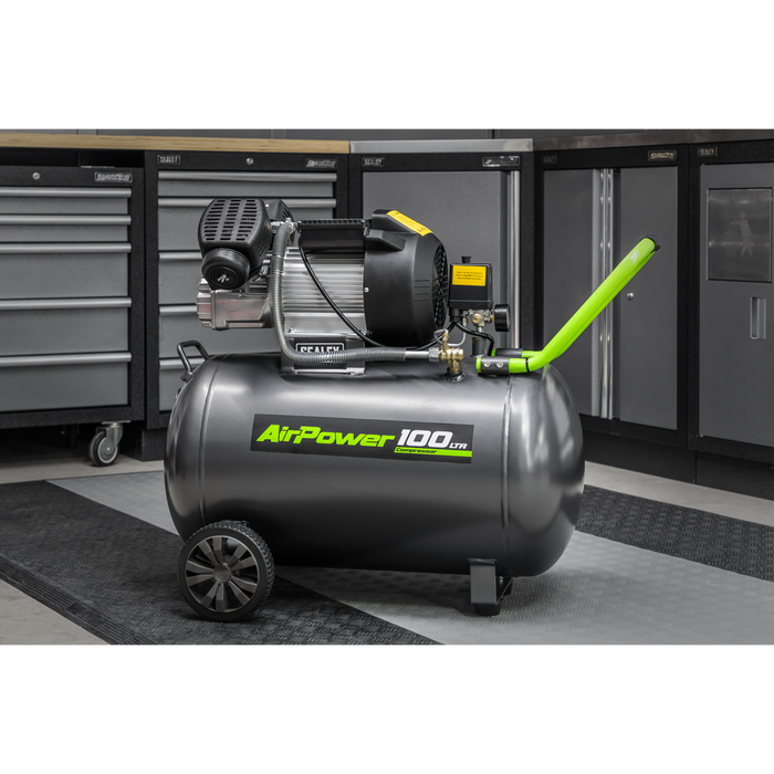 100L V-Twin Direct Drive Air Compressor 3hp | SAC10030VE