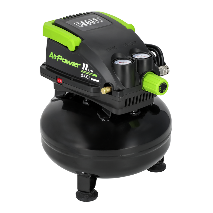 11L Oil Free Direct Drive Air Compressor 0.5hp | SAC1100
