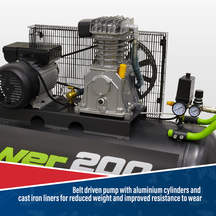 200L Belt Drive Air Compressor 3hp | SAC20030B