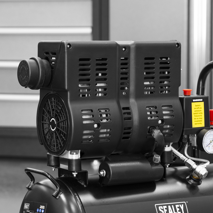 24L Low Noise Oil Free Direct Drive Air Compressor 1hp | SAC2400S