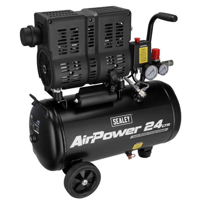 24L Low Noise Oil Free Direct Drive Air Compressor 1hp | SAC2400S