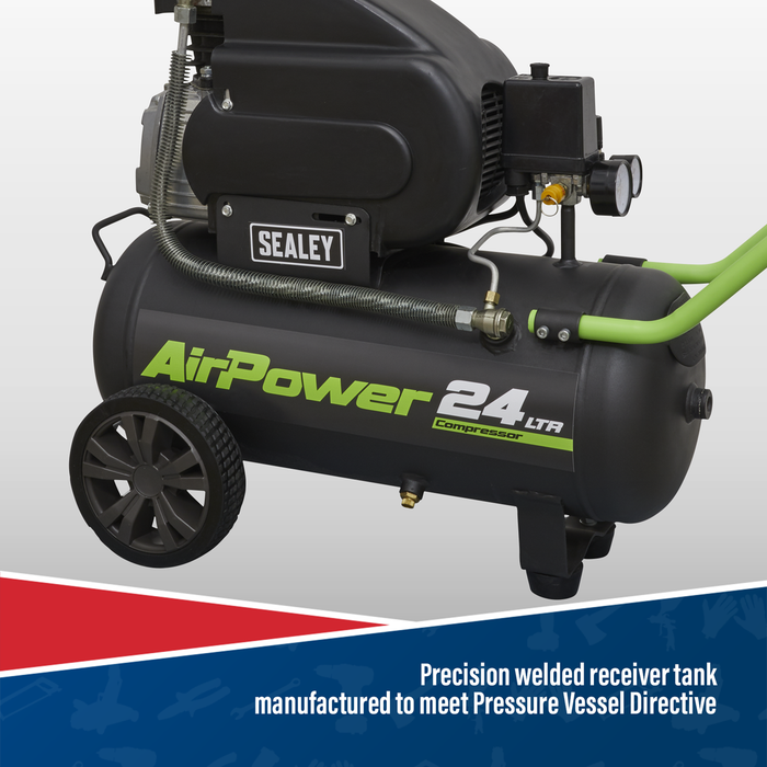24L Direct Drive Air Compressor 2hp | SAC2420E
