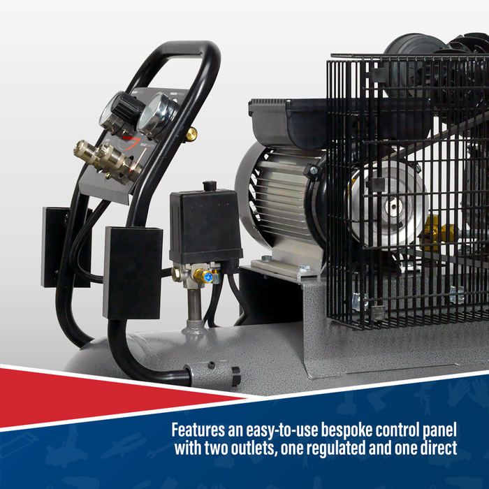 Premier 100L Belt Drive Air Compressor with Front Control Panel 3hp | SAC3103B