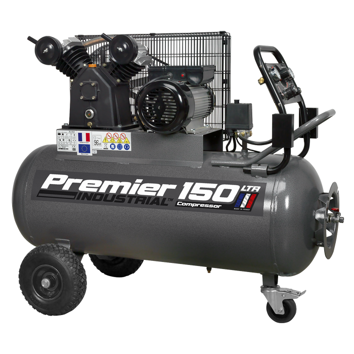 Premier 150L Belt Drive Air Compressor with Front Control Panel 3hp | SAC3153B