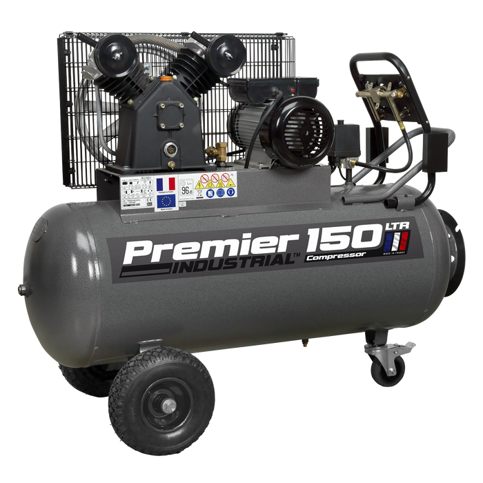 Premier 150L Belt Drive Air Compressor with Front Control Panel 3hp | SAC3153B