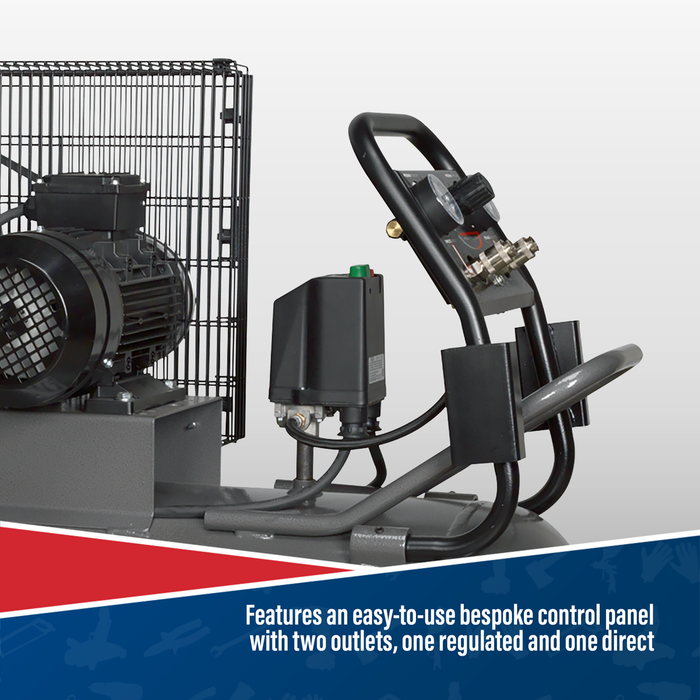 Premier 200L Belt Drive Air Compressor with Front Control Panel 3hp | SAC3203B