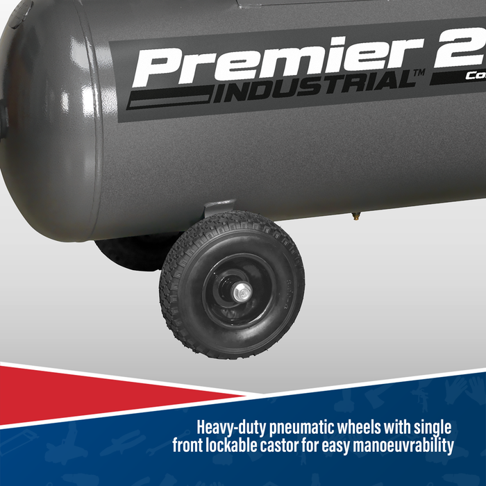 Premier 200L Belt Drive Air Compressor with Front Control Panel 3hp | SAC3203B