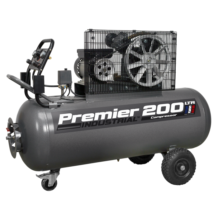 Premier 200L Belt Drive Air Compressor with Front Control Panel 3hp | SAC3203B