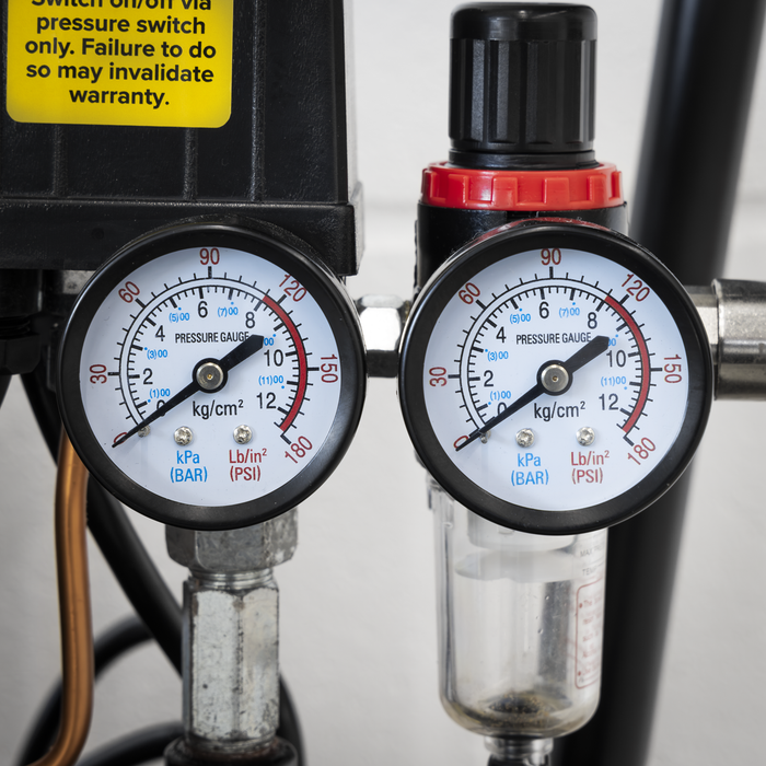 50L Low Noise Oil Free Direct Drive Air Compressor 2 x 2hp | SAC5001S