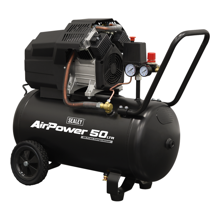 50L Oil Free V-Twin Direct Drive Air Compressor 3hp | SAC5002