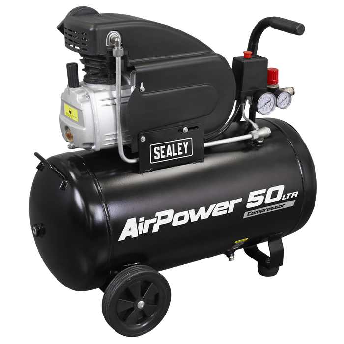 50L Direct Drive Air Compressor 2hp with 4pc Air Accessory Kit | SAC5020APK