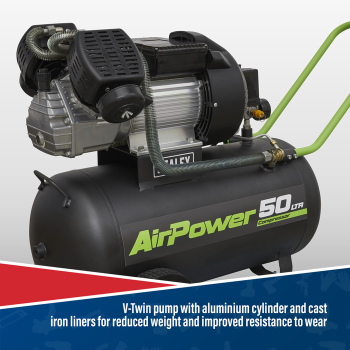 50L V-Twin Direct Drive Air Compressor 3hp | SAC5030VE