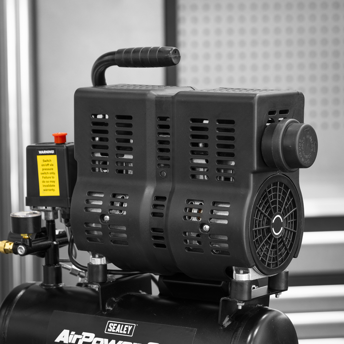 6L Oil Free Low Noise Direct Drive Air Compressor 1hp | SAC6000S