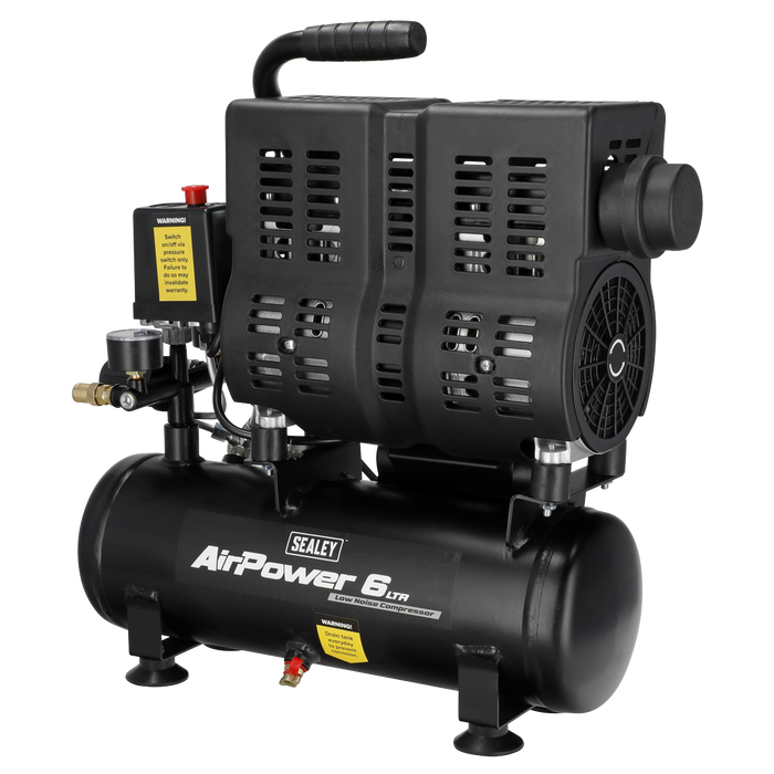 6L Oil Free Low Noise Direct Drive Air Compressor 1hp | SAC6000S