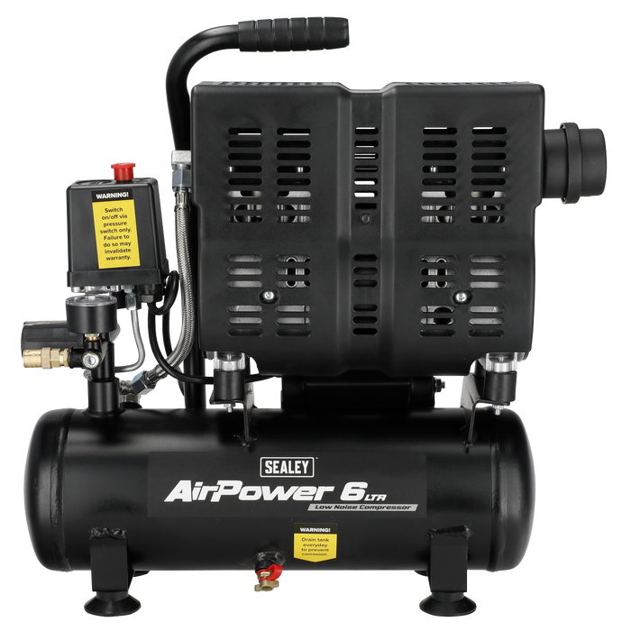 6L Oil Free Low Noise Direct Drive Air Compressor 1hp | SAC6000S