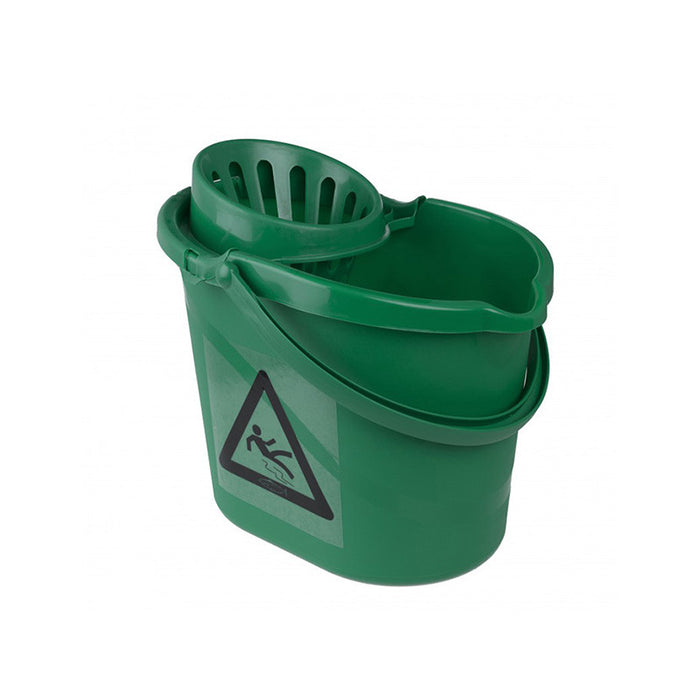 Centurion Polypropylene Mop Bucket 12 Litre With Wringer (4 Colour Options) | SB-BUK01