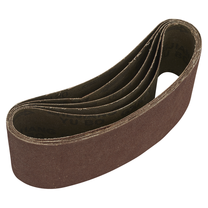 76 x 457mm Sanding Belt 120Grit - Pack of 5 | SB120457