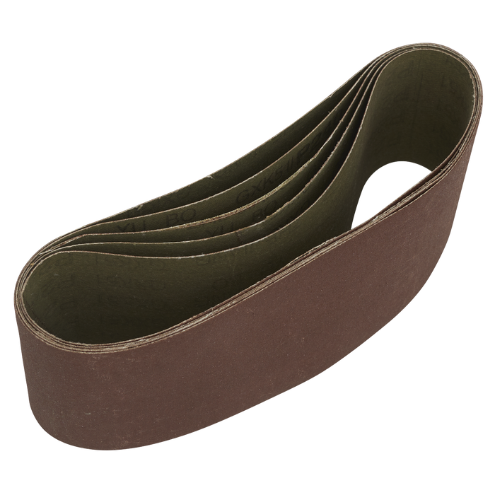 76 x 457mm Sanding Belt 240Grit - Pack of 5 | SB240457