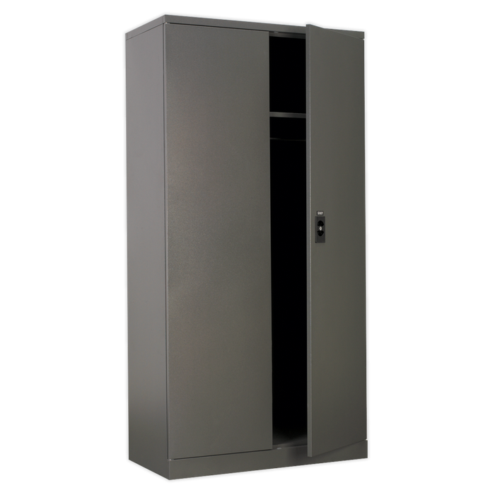 Floor Cabinet 2 Door 4 Shelf & Hanging Rail | SC02