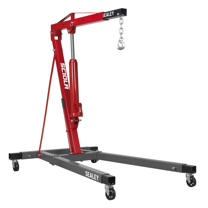 Long Reach Engine Crane with Extendable Legs 1 Tonne | SC10LR