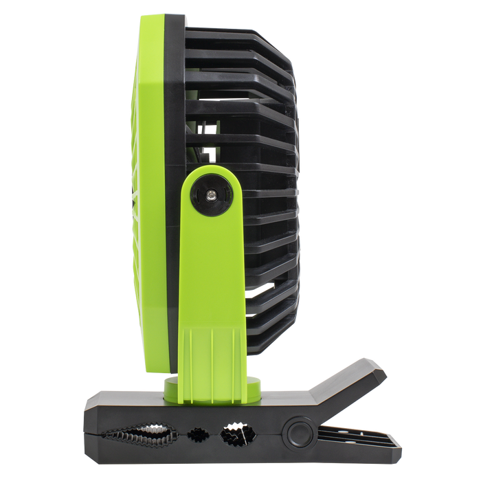 8" Portable Clip Fan with Worklight 4-Speed | SCF8WL