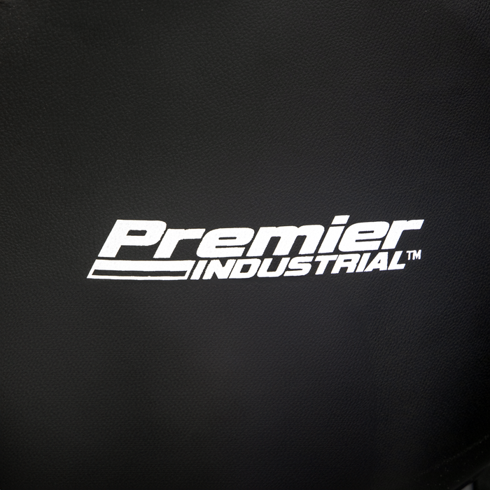 Premier Industrial Pneumatic Workshop Stool with Adjustable Height Swivel Seat & Back Rest | SCR01B