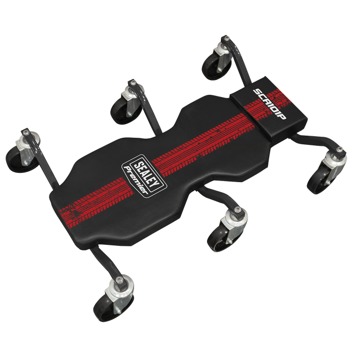 Steel Creeper with 6 Rough Ground 5" Wheels & Headrest | SCR101P