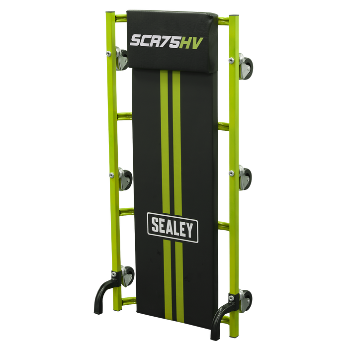 36" Deluxe American-Style Creeper with Steel Frame & 6 Wheels - Hi-Vis | SCR75HV