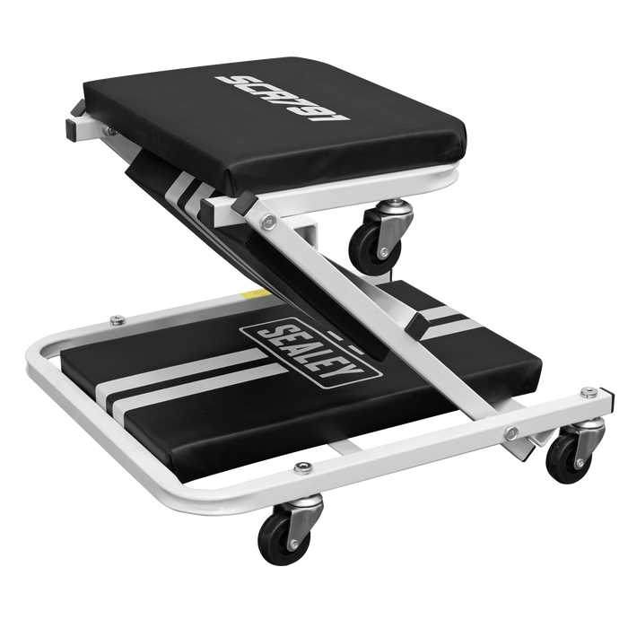 Compact Steel Creeper/Seat with 6 Wheels | SCR791
