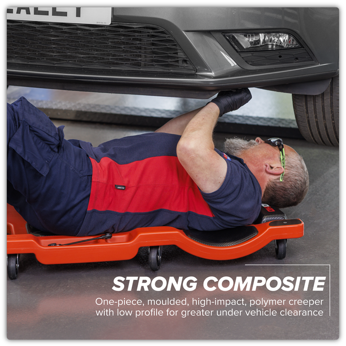 Composite Padded Creeper with 6 Wheels | SCR80HD