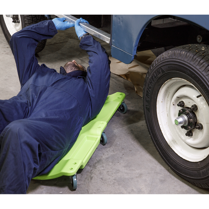 Composite Creeper with 6 Wheels - Hi-Vis Green | SCR80HV