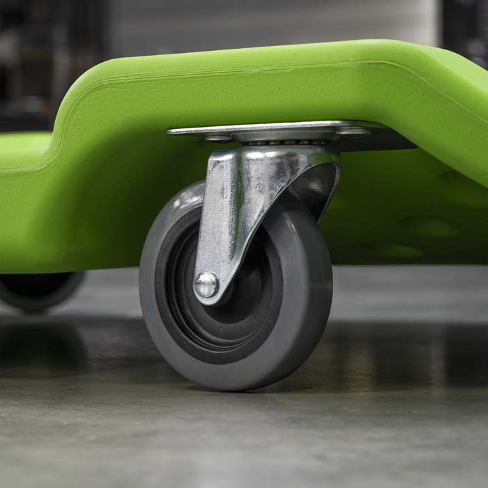 Composite Creeper with 6 Wheels - Hi-Vis Green | SCR80HV