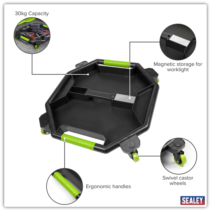 Creeper Tool Tray - Green | SCR86HV