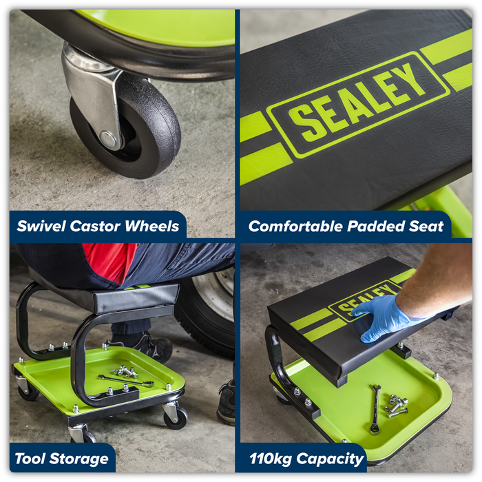 Mechanic's Utility Seat - Green | SCR9HV