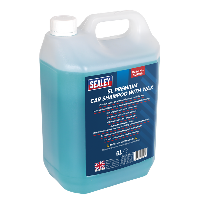 Car Shampoo Premium with Wax 5L | SCS006