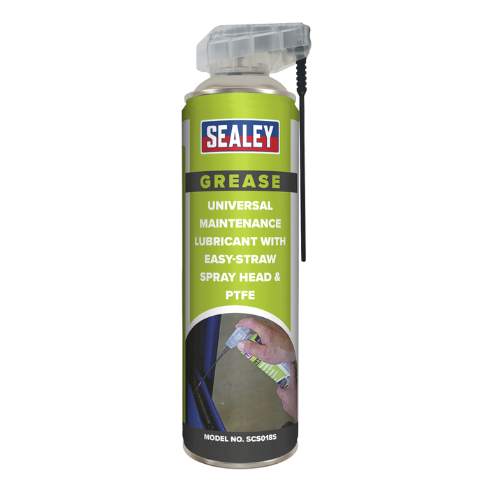 Universal Maintenance Lubricant with Easy-Straw Spray Head & PTFE 500ml | SCS018S