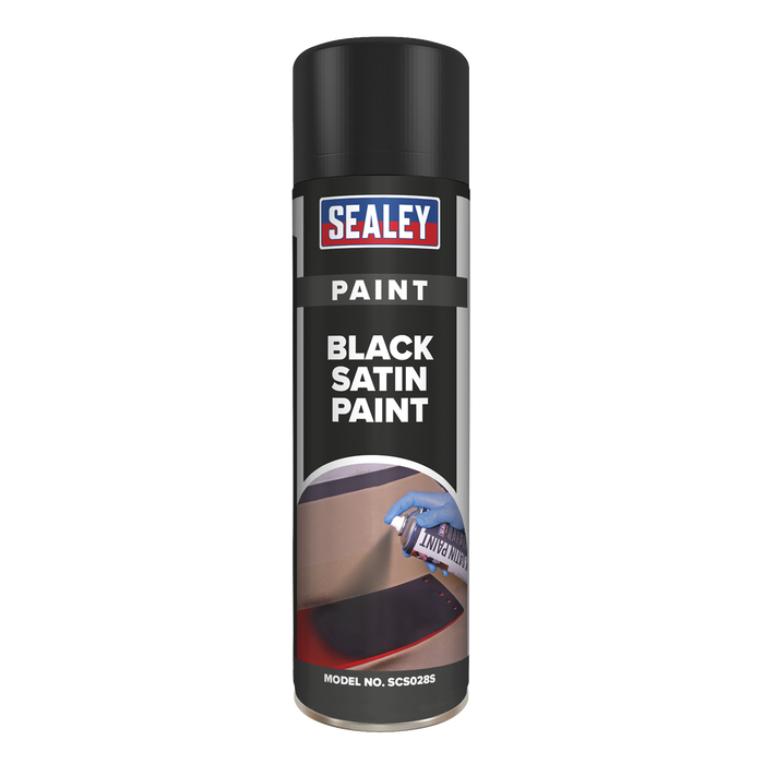 Satin Paint 500ml - Black | SCS028S