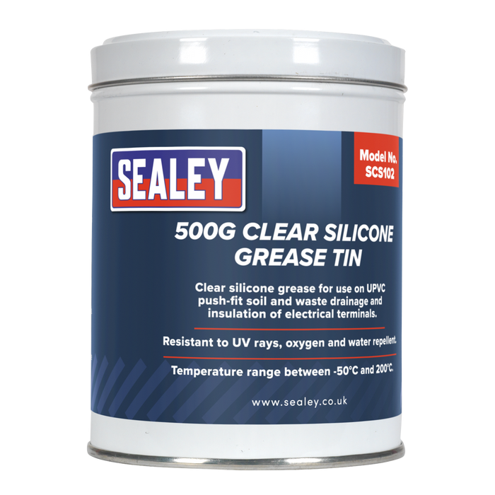 Clear Silicone Grease Tin 500g | SCS102